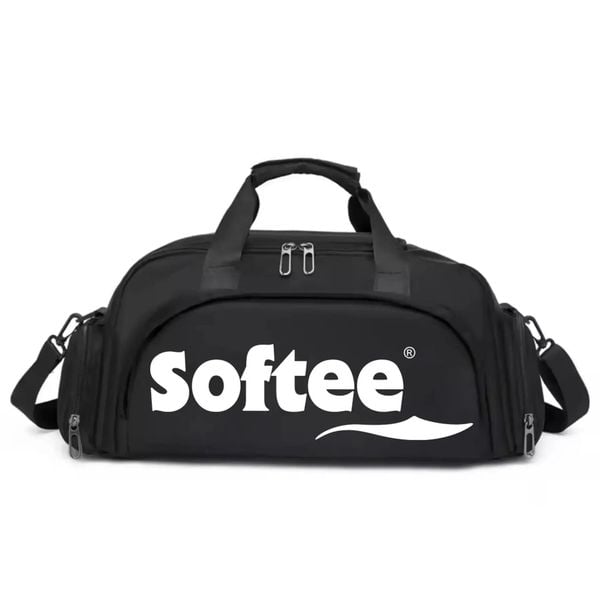 Torba sportowa Softee. Czarne torby na ramię Softee, bez wzorów, z materiału, do ręki, bez dodatków. Za 180.99 zł.