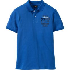 Shirt polo Regular Fit bonprix lazurowy. Koszulki polo marki bonprix, z aplikacjami, polo. Za 21.99 zł.