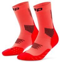 Męskie krótkie skarpety kompresyjne sportowe Core Run do połowy łydki CEP. Brązowe skarpety CEP, bez wzorów, z elastanu. Za 84.00 zł.