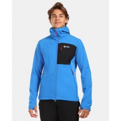 Męska polarowa bluza z kapturem Kilpi FRENI-M. Niebieskie bluzy z kapturem Kilpi, m, bez wzorów, z polaru, z kapturem. Za 344.59 zł.