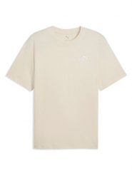 Puma Koszulka "Ess Relaxed Small No. 1" w kolorze beżowym rozmiar: L. Brązowe bezrękawniki Puma, l, bez wzorów, bez kołnierzyka, bez ramiączek. Za 85.95 zł.