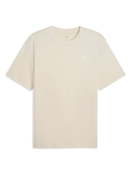 Puma Koszulka "Ess Relaxed Small No. 1" w kolorze beżowym rozmiar: XL. Brązowe bezrękawniki Puma, xl, bez wzorów, bez kołnierzyka, bez ramiączek. Za 77.95 zł.
