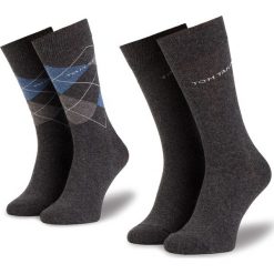 Zestaw 2 par wysokich skarpet męskich TOM TAILOR - 9044 Argyle Anthracite 62A. Skarpety marki Tom Tailor. Za 35.00 zł.