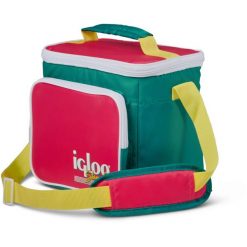 Torba termiczna IGLOO Retro Square Lunch Bag 9 (6 litrów). Zielone torby na ramię IGLOO, bez wzorów, na ramię, duże, bez dodatków. Za 99.00 zł.