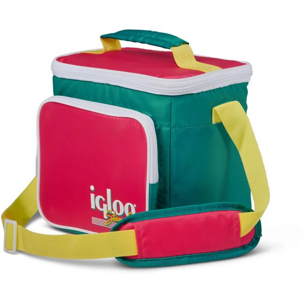 Torba termiczna IGLOO Retro Square Lunch Bag 9 (6 litrów). Zielone torby na ramię IGLOO, bez wzorów, na ramię, duże, bez dodatków. Za 99.00 zł.