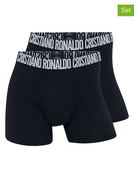 CR7 Bokserki (2 pary) w kolorze czarnym rozmiar: L. Czarne bokserki CR7, l, bez wzorów. Za 57.73 zł.