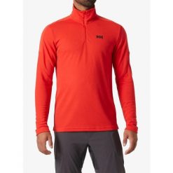 Bluza bez kaptura męska Helly Hansen HP 1/2 Zip Pullover 2.0. Czerwone bluzy Helly Hansen, m, bez wzorów, bez kaptura. Za 224.99 zł.