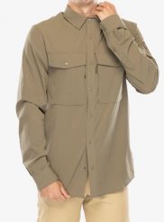 Koszula podróżnicza męska Fjallraven Abisko Trekking Shirt. Zielone koszule Fjällräven, m, bez wzorów, z elastanu, bez kołnierzyka, bez ramiączek. Za 609.65 zł.