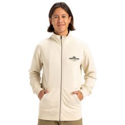 Bluza na zamek dla Mężczyzn SIMPLE SURF Biały. Białe bluzy Quiksilver, m, bez wzorów, z bawełny, bez kaptura. Za 249.99 zł.