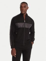KARL LAGERFELD Bluza 705035 554910 Czarny Regular Fit. Czarne bluzy KARL LAGERFELD, l, bez wzorów, z bawełny, bez kaptura. Za 979.99 zł.