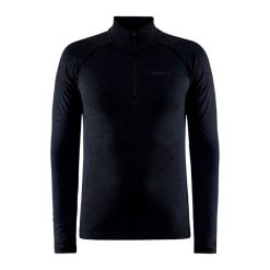 Koszulka kompresyjna Craft Core Dry Active Comfort. Czarne odzież kompresyjna Craft, s, bez wzorów, z materiału, do biegania. Za 359.95 zł.
