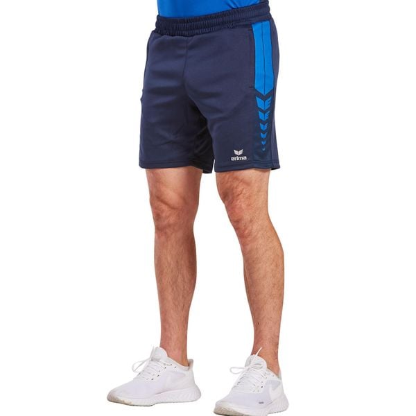 Szorty Erima Worker Six Wings. Niebieskie szorty Erima, bez wzorów, sportowe. Za 154.50 zł.