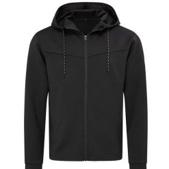 Męska Kurtka Scuba Heather Recycled Jacket. Czarne kurtki Stedman, m, bez wzorów, bez kaptura. Za 244.99 zł.