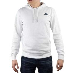 Męska Bluza Z Kapturem Vend. Białe bluzy z kapturem Kappa, m, bez wzorów, z kapturem. Za 170.99 zł.