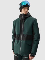4F Kurtka snowboardowa membrana 10000 męska - zielona XXL. Zielone kurtki narciarskie i snowboardowe 4F, m, bez wzorów, narciarskie. W wyprzedaży za 199.99 zł.