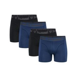 Bokserki Hummel Marston (x4). Czarne bokserki Hummel, m, bez wzorów, z bawełny. Za 193.50 zł.