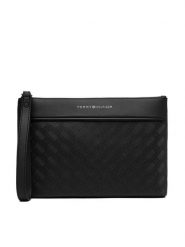 Tommy Hilfiger Saszetka Th Modern Monogram Pouch AM0AM14826 Czarny. Czarne torby na ramię Tommy Hilfiger, bez wzorów, ze skóry, bez dodatków. Za 329.99 zł.