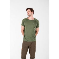 Koszulka męska 100% Merino (195 g/m²) z krótkim rękawem Woolona Berg. Zielone bielizna termoaktywna WOOLONA, m, bez wzorów, bez ramiączek. W wyprzedaży za 261.00 zł.