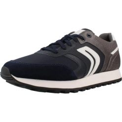 Buty GEOX U PONENTE Szary. Szare buty turystyczne Geox, bez wzorów, z syntetyku, bez zapięcia, na fitness i siłownię. Za 241.99 zł.