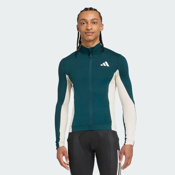 Koszulka z długim rękawem do jazdy na rowerze Tempo 3-Stripes. Szare bluzy Adidas, xl, bez wzorów, bez kaptura. Za 529.00 zł.