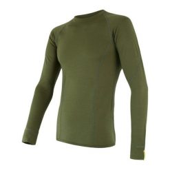SENSOR Termoaktywna bluzka męska MERINO ACTIVE TEE LS-M-Oliwkowy. Zielone bielizna termoaktywna Sensor, l, bez wzorów, z materiału, bez ramiączek, do biegania. Za 241.40 zł.