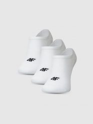 4F Skarpetki casual stopki (3-pack) męskie - białe 39-42. Białe skarpety 4F, bez wzorów, z bawełny. Za 44.99 zł.