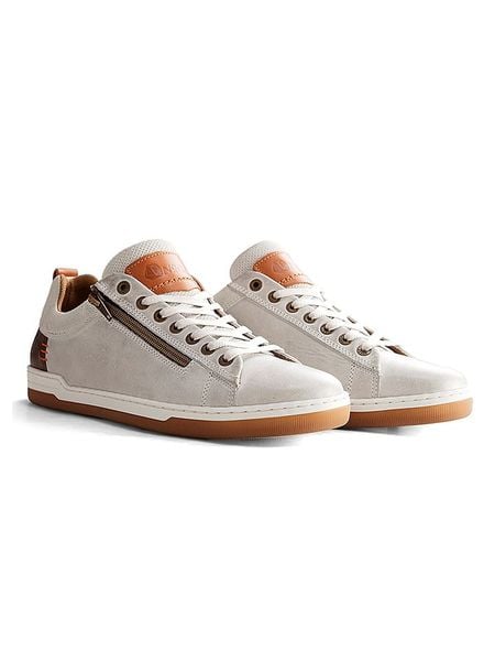 NoGRZ Skórzane sneakersy w kolorze białym rozmiar: 40. Białe buty sportowe casual NoGRZ, bez wzorów, ze skóry, z okrągłym noskiem, bez zapięcia. Za 135.49 zł.