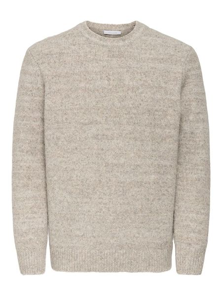 ONLY & SONS Sweter "Bay" w kolorze beżowym rozmiar: XL. Brązowe swetry nierozpinane Only & Sons, xl, bez wzorów, bez kołnierzyka, bez ramiączek. Za 144.24 zł.