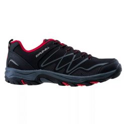 Buty turystyczne męskie Martes Ronn Low - czarno-czerwone, Rozmiar buta 41. Czarne buty trekkingowe MARTES, bez wzorów, z softshellu, bez zapięcia. Za 119.99 zł.