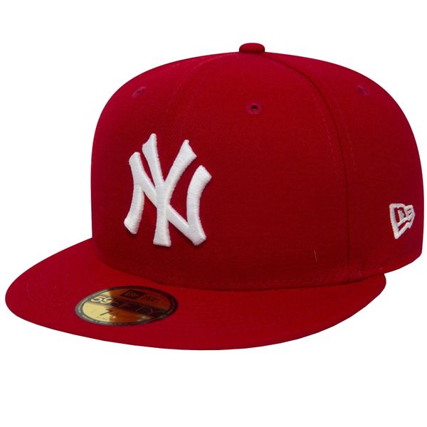 Czapka z daszkiem męska New York Yankees MLB Basic Cap. Czerwone czapki z daszkiem New Era, bez wzorów, z poliesteru. Za 179.99 zł.