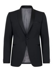 PAKO LORENTE – Marynarka smokingowa ZENO PLM-3S-009-C. Czarne garnitury Pako Lorente, s, bez wzorów. Za 349.99 zł.