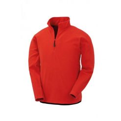 Polar z recyklingu z kołnierzem na zamek błyskawiczny Result. Czerwone bluzy z polaru RESULT, l, bez wzorów, z polaru, bez kaptura. Za 94.20 zł.