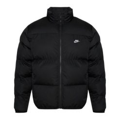 Kurtka ocieplana męska Nike Sportswer Club Puffer. Czarne kurtki Nike, l, bez wzorów, bez kaptura. Za 689.99 zł.