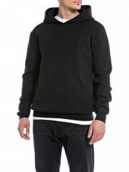 Replay Sweter w kolorze czarnym rozmiar: M. Czarne swetry nierozpinane Replay, m, bez wzorów, bez kołnierzyka, bez ramiączek. Za 343.45 zł.