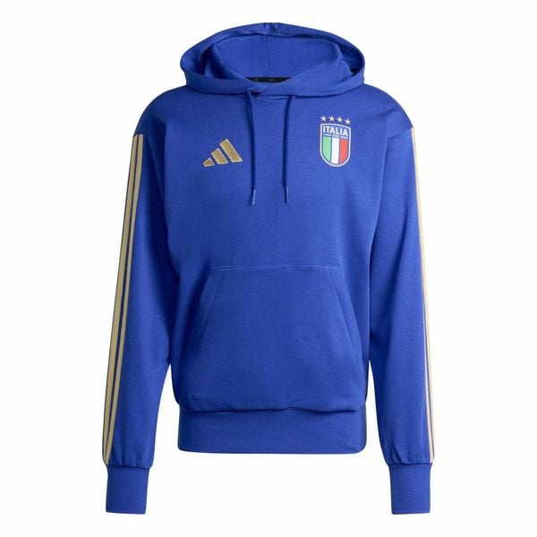 Bluza Adidas Sport Figc Dna Dorośli. Niebieskie bluzy z kapturem Adidas, s, bez wzorów, z bawełny, z kapturem. Za 321.95 zł.