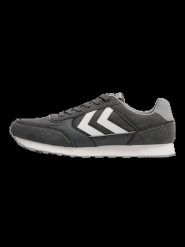 Hummel Trampki HML PARLERMO CORE z oddychającą cholewką – CASTLE ROCK. Szare trampki Hummel, bez wzorów, bez zapięcia. Za 264.75 zł.