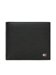 Tommy Hilfiger Portfel Th Flag Cc And Coin AM0AM13519 Czarny. Czarne portfele Tommy Hilfiger, bez wzorów, ze skóry. Za 249.99 zł.