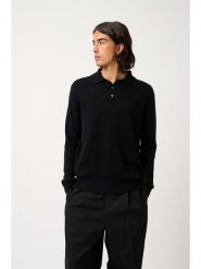 AUTHENTIC CASHMERE Kaszmirowy sweter "Charvet" w kolorze czarnym rozmiar: L. Czarne swetry nierozpinane AUTHENTIC CASHMERE, na lato, l, bez wzorów, z kaszmiru, bez kołnierzyka, bez ramiączek. Za 406.57 zł.