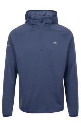 Trespass Montgo - męska bluza z kapturem 1/4 zip, indygo. Szare bluzy z kapturem 2117 OF SWEDEN, l, bez wzorów, z kapturem. Za 167.60 zł.