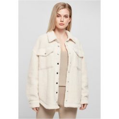 Polar z kapturem Urban Classics Sherpa. Białe bluzy z polaru Urban Classics, m, bez wzorów, z polaru, z kapturem. Za 337.00 zł.