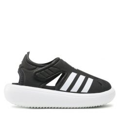 Sandały adidas. Czarne sandały Adidas, bez zapięcia. Za 109.99 zł.