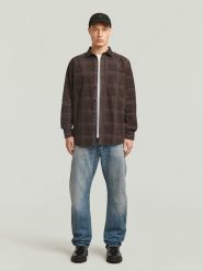 G-Star Koszula - Regular fit - w kolorze brązowym rozmiar: XL. Brązowe koszule G-Star, xl, bez wzorów, z bawełny, bez kołnierzyka, bez ramiączek. Za 254.95 zł.