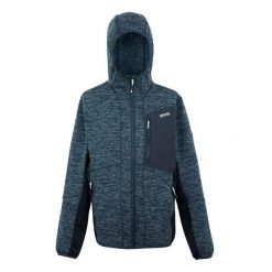 Męska Bluza Polarowa Alven Z Pełnym Zamkiem Błyskawicznym. Niebieskie bluzy z kapturem Regatta, na zimę, m, bez wzorów, z elastanu, z kapturem. Za 109.99 zł.