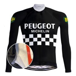 Koszulka rowerowa Peugeot Vintage (POLAR) — CZERWONA — Czarna. Brązowe bluzy REDTED, s, bez wzorów, z jersey, bez kaptura. Za 298.00 zł.