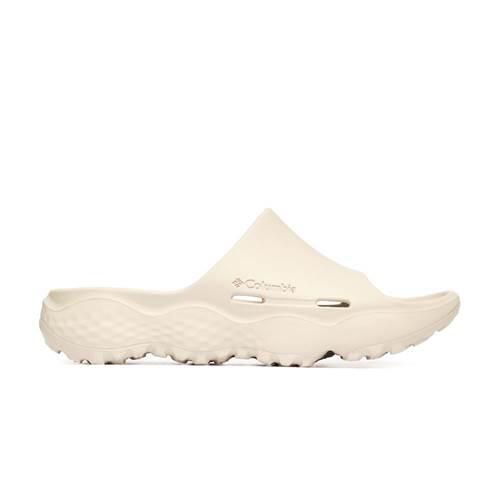 Klapki męskie Columbia Thrive Revive. Białe buty trekkingowe Columbia, bez wzorów, z materiału, bez zapięcia. Za 317.00 zł.