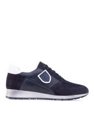 QUAZI Sneakersy QZ-64-06-001064 Granatowy. Niebieskie buty sportowe casual QUAZI, bez wzorów, ze skóry, bez zapięcia. Za 369.99 zł.