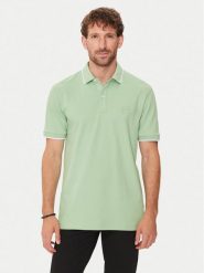 Boss Polo Passertip 50507699 Zielony Slim Fit. Zielone koszulki polo Boss, m, bez wzorów, z bawełny, bez kołnierzyka, bez ramiączek. Za 399.99 zł.