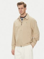 Tommy Hilfiger Kurtka przejściowa MW0MW38715 Beżowy Regular Fit. Brązowe kurtki Tommy Hilfiger, m, bez wzorów, z bawełny, bez kaptura. Za 639.99 zł.