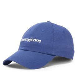 Czapka z daszkiem Tommy Jeans. Niebieskie czapki z daszkiem Tommy Jeans, bez wzorów, z jeansu. Za 129.99 zł.