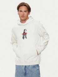 Hugo Bluza Dartchon 50525054 Écru Regular Fit. Bluzy Hugo, m, bez wzorów, z bawełny, bez kaptura. Za 379.99 zł.